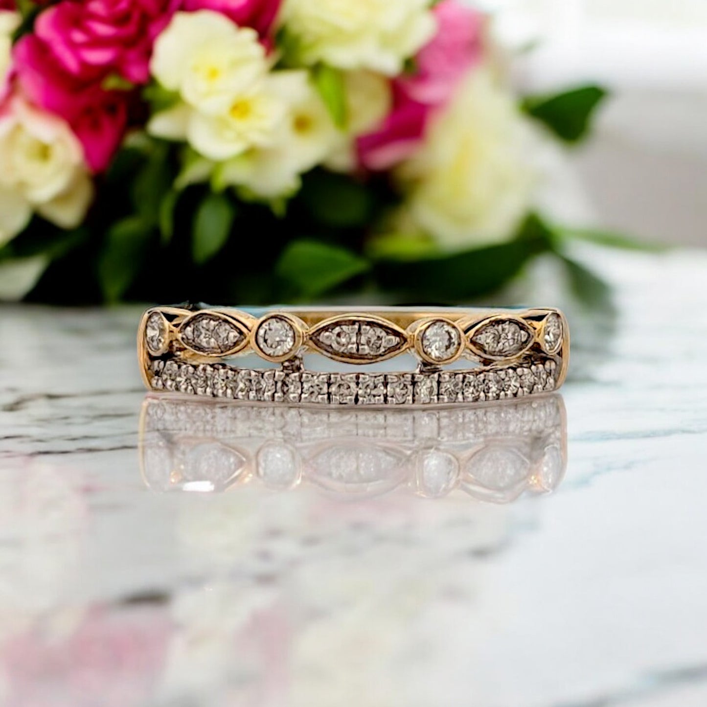 Yvonne | 14K Yellow Gold | Natural Diamond | Ring