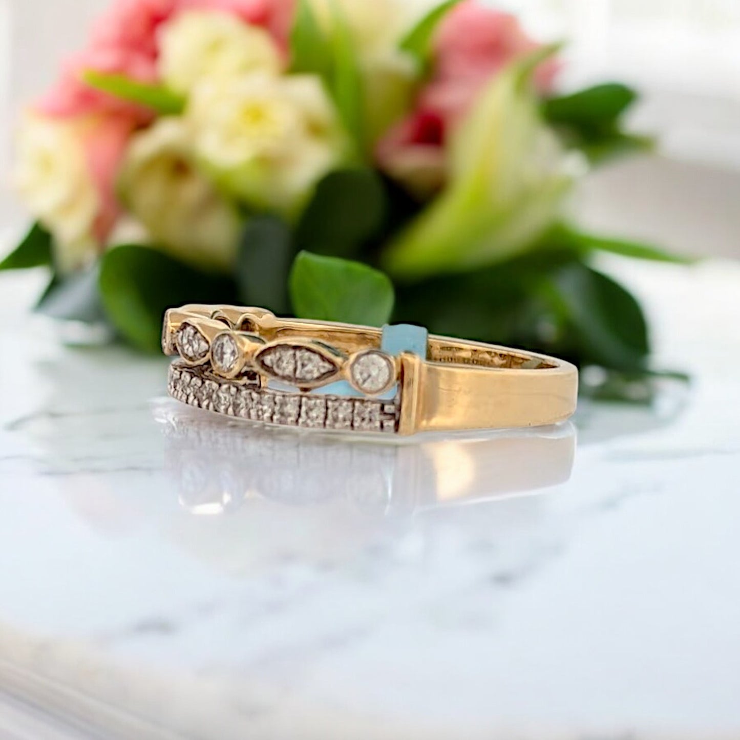 Yvonne | 14K Yellow Gold | Natural Diamond | Ring