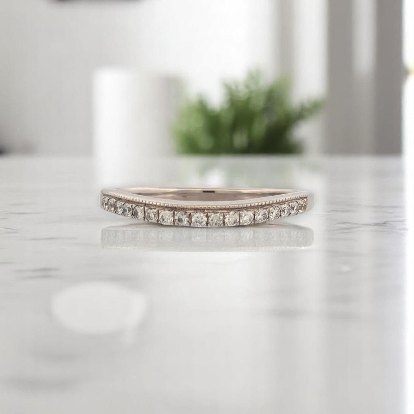 Galilee Ring | 14k White Gold | Natural Diamond | Ring