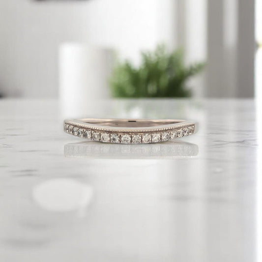 Galilee Ring | 14k White Gold | Natural Diamond | Ring