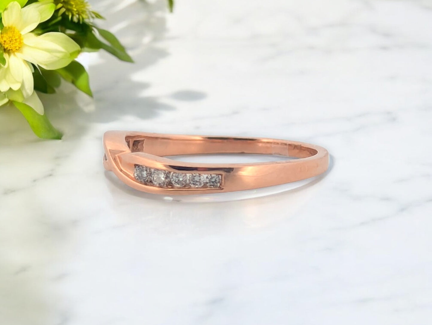 Arden | 10K Rose Gold | Natural Diamond | Ring