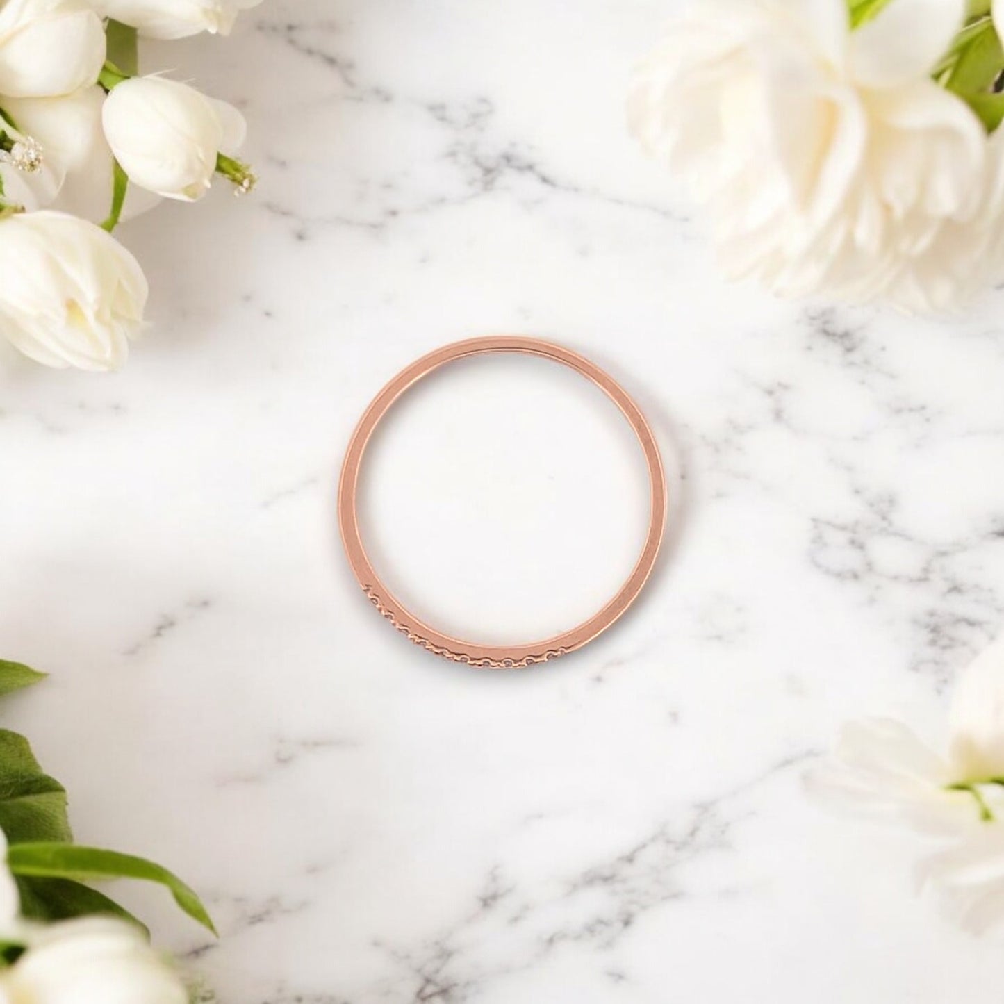 Mireille | 10K Rose Gold | Natural Diamond | Ring