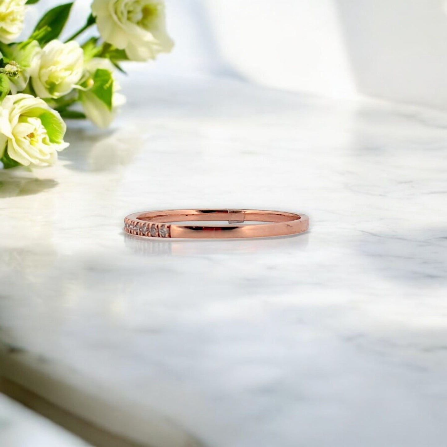 Mireille | 10K Rose Gold | Natural Diamond | Ring