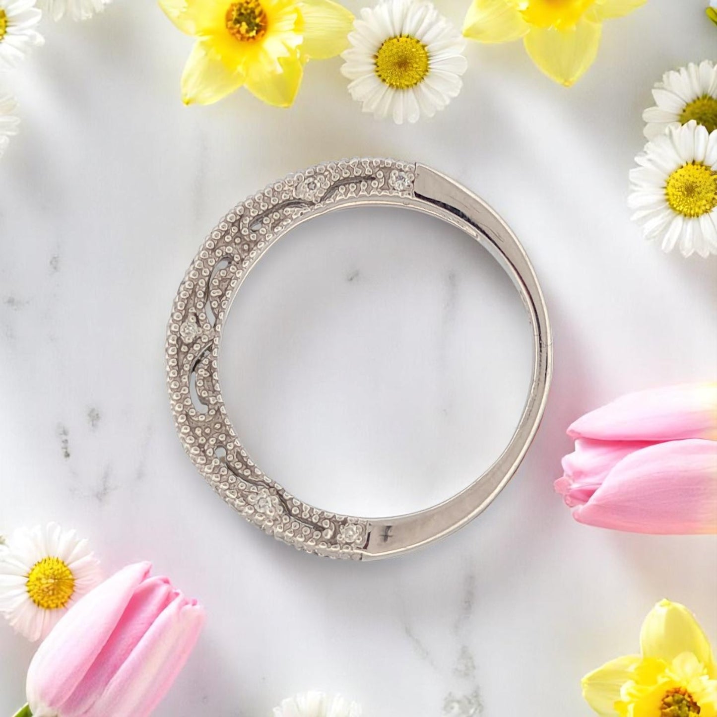 Carmel Ring | 14k White Gold | Natural Diamond | Ring