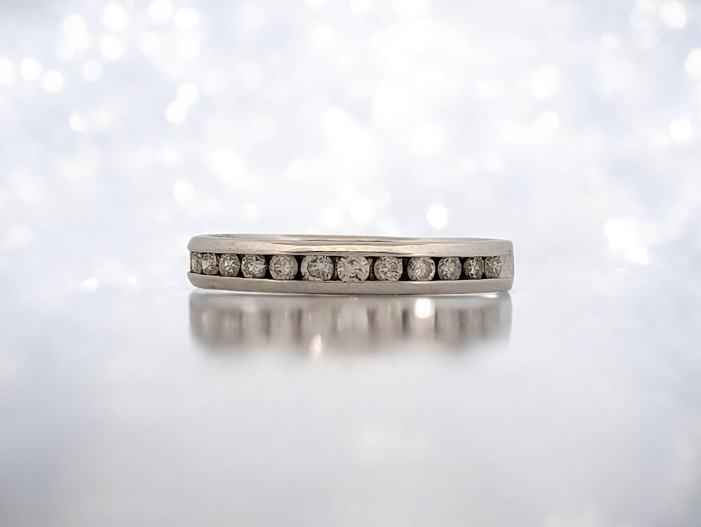 Gina | 10K White Gold | Natural Diamond | Ring