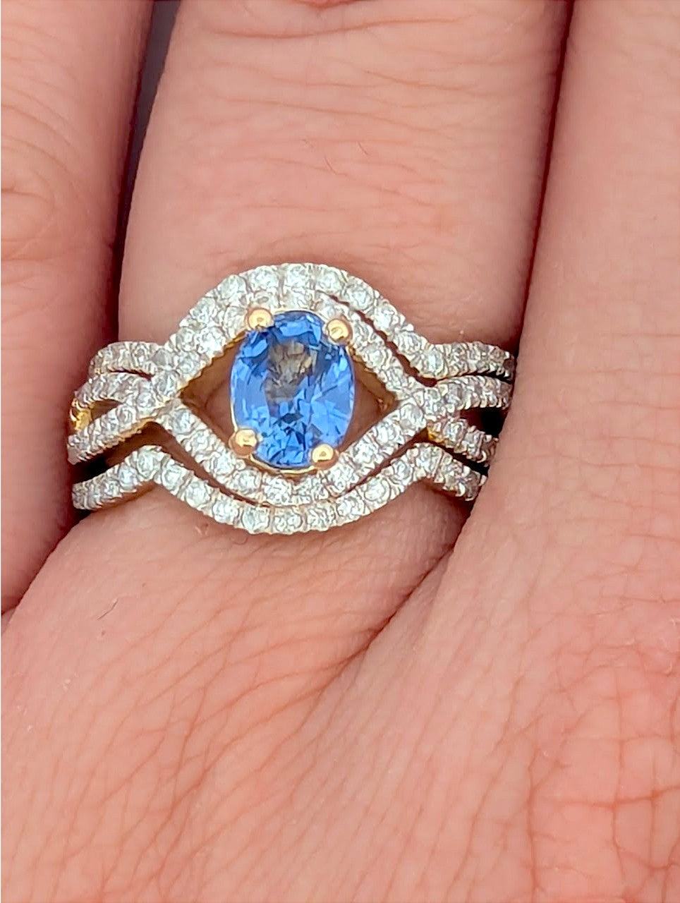 Isla | 14K Yellow Gold | Tanzanite and Natural Diamond | Ring