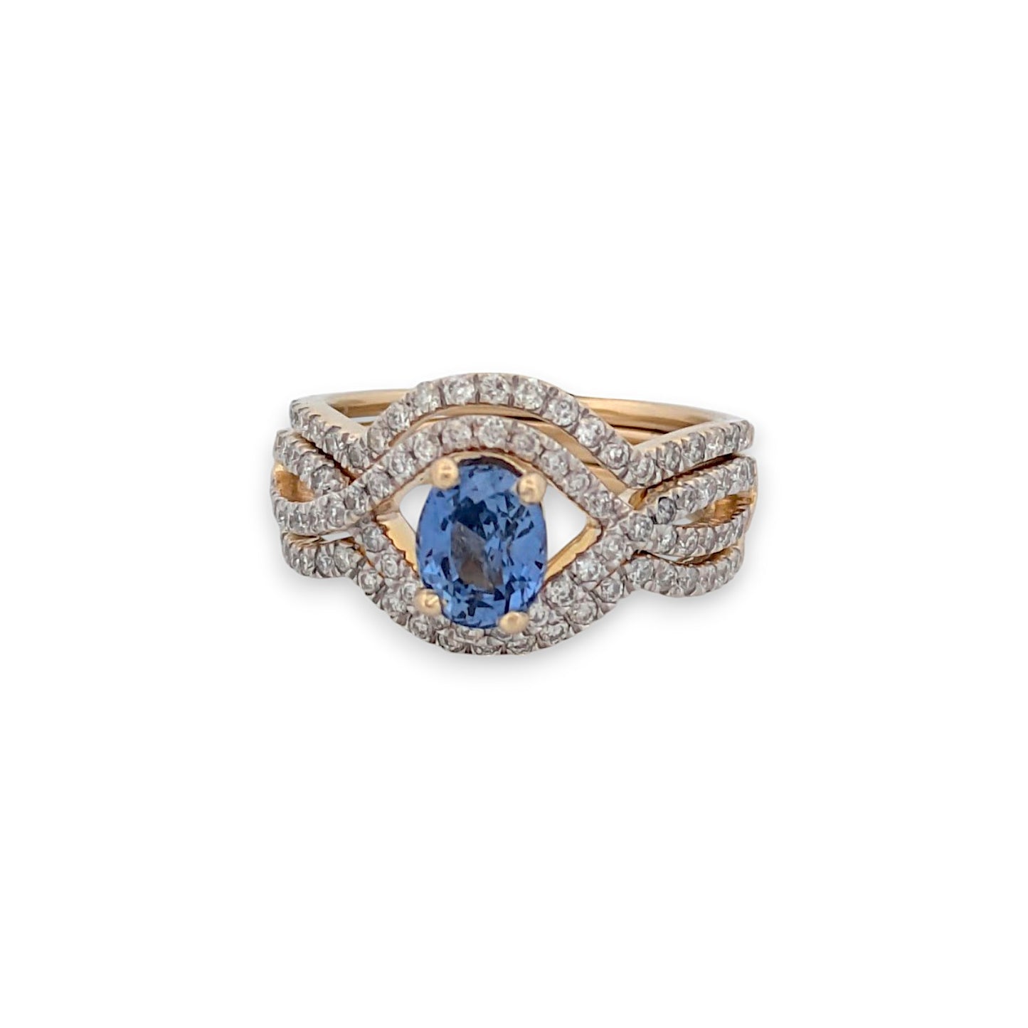 Isla | 14K Yellow Gold | Tanzanite and Natural Diamond | Ring