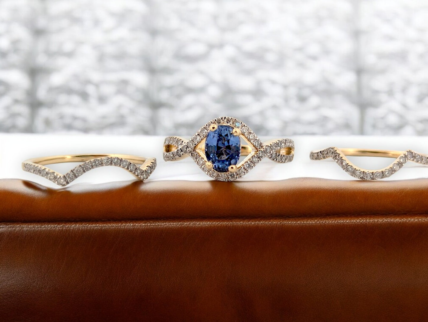 Isla | 14K Yellow Gold | Tanzanite and Natural Diamond | Ring