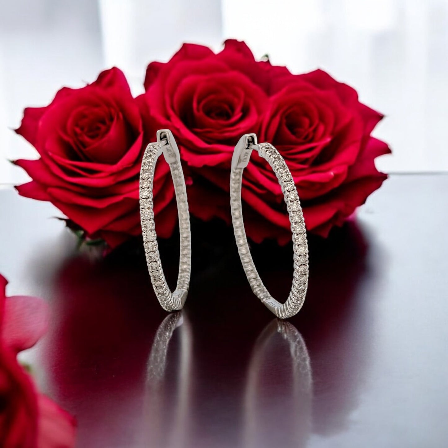 Agnes | 14K White Gold | Natural Diamond | Earrings