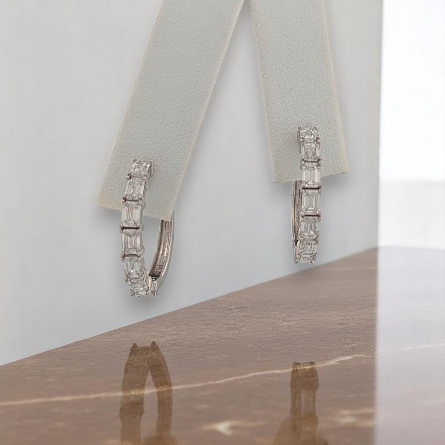 June | 14K White Gold | Lab Diamond | Earrings