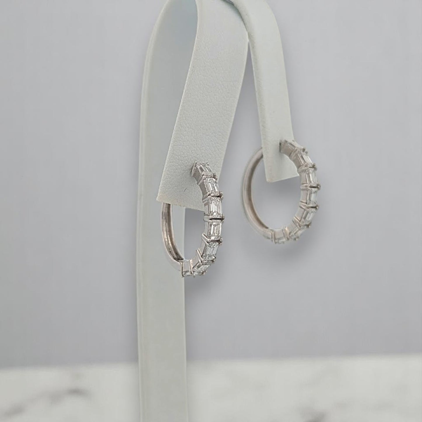 June | 14K White Gold | Lab Diamond | Earrings