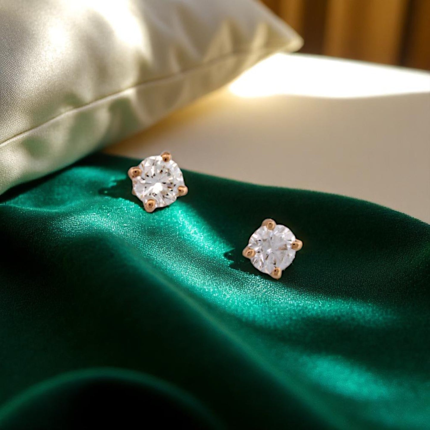 Baylor | 14k Yellow Gold | Lab Diamond | Earrings