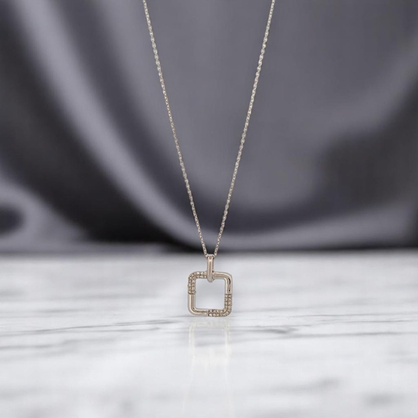 Hazel | 10k Yellow Gold | Sapphire and Diamond | Necklace