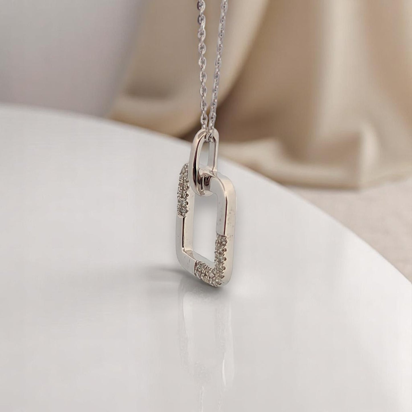 Hazel | 10k Yellow Gold | Sapphire and Diamond | Necklace