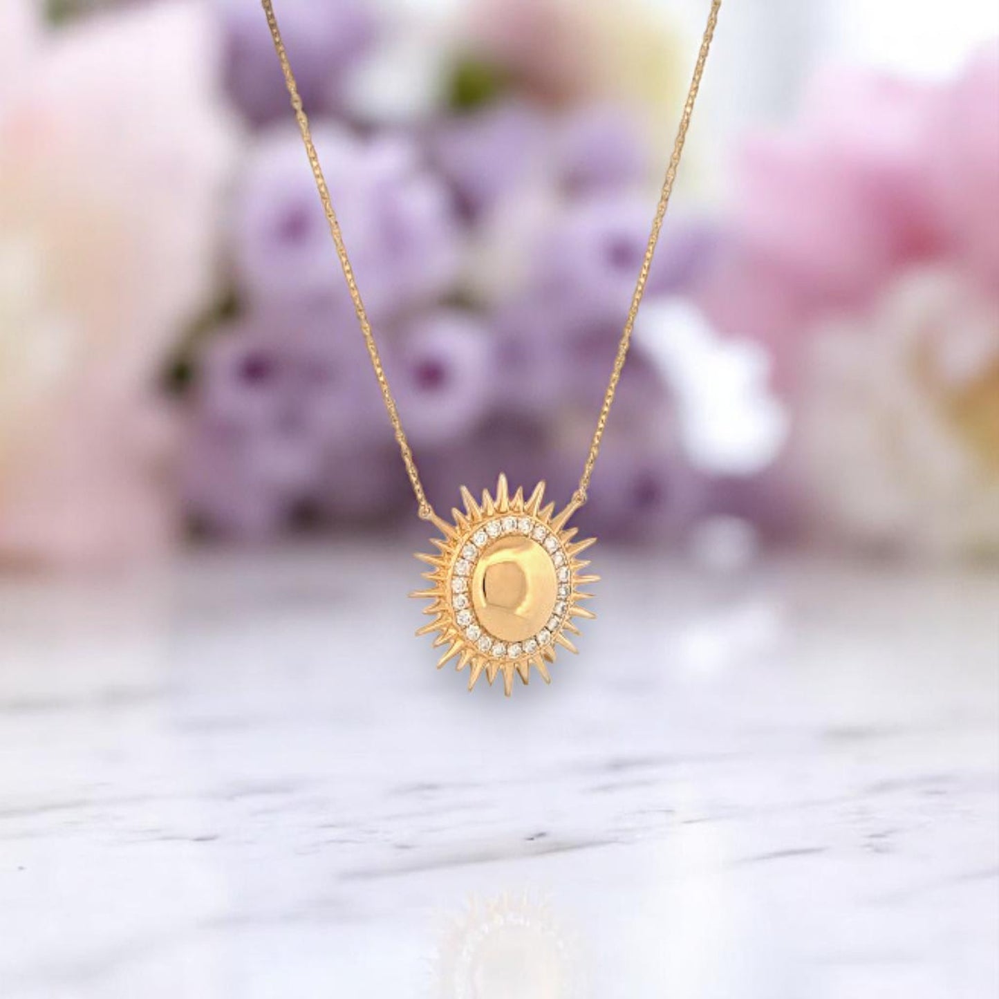 Veridian | 18K Yellow Gold | Natural Diamond | Necklace