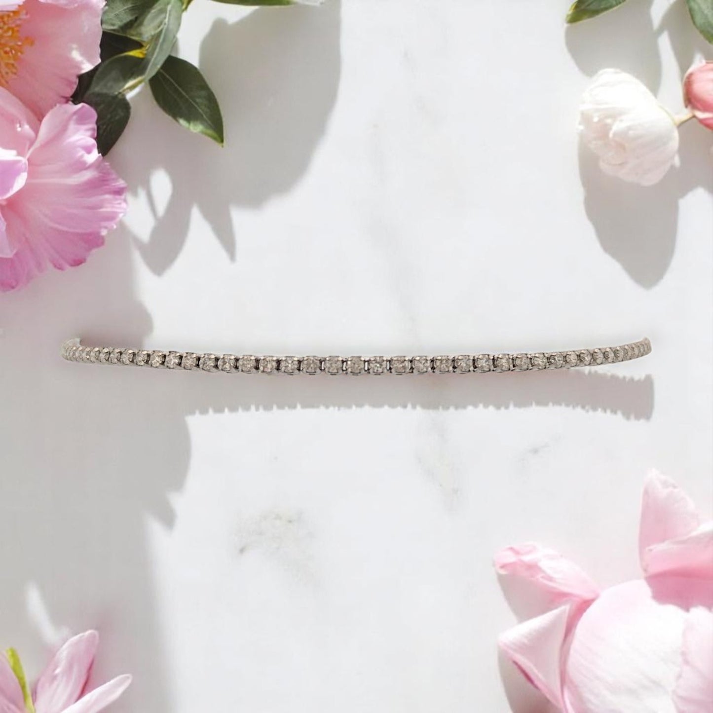 Larkin | 14K White Gold | Natural Diamond | Bracelet