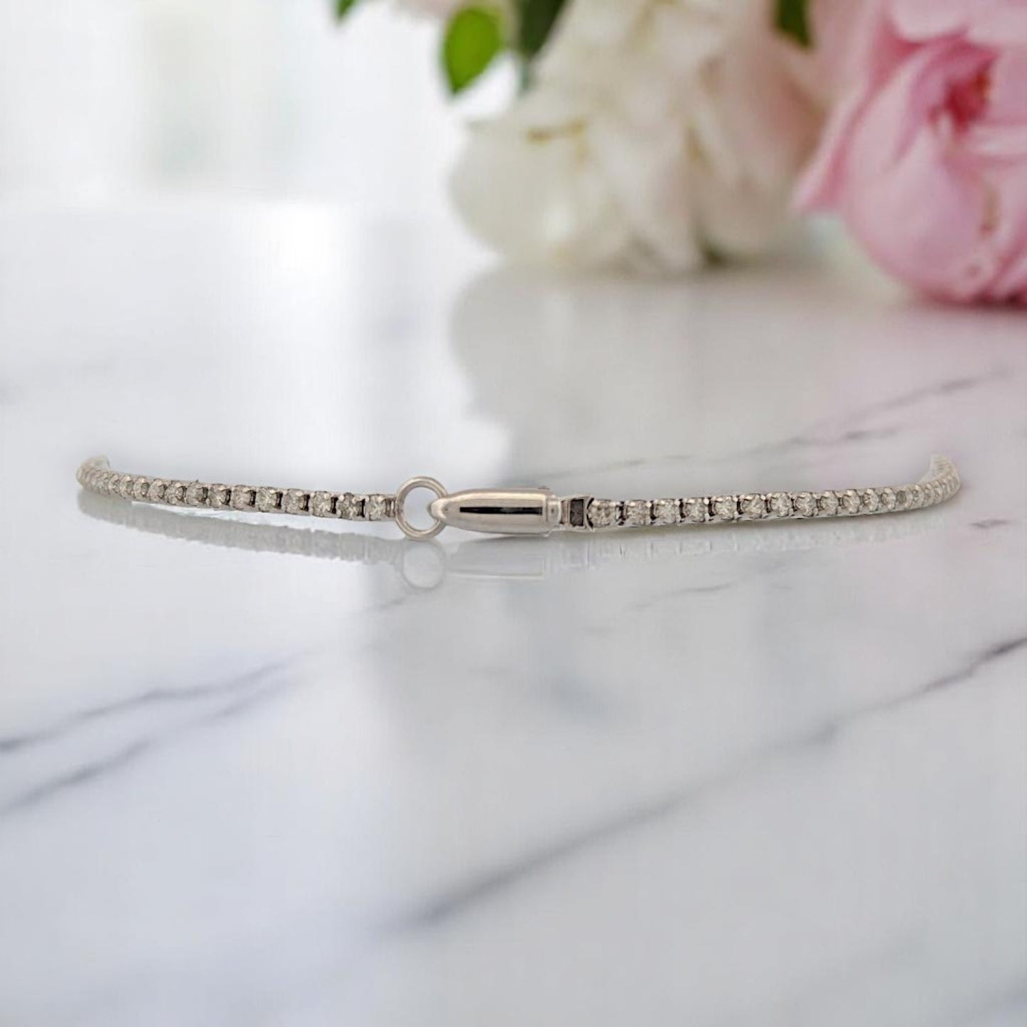 Larkin | 14K White Gold | Natural Diamond | Bracelet