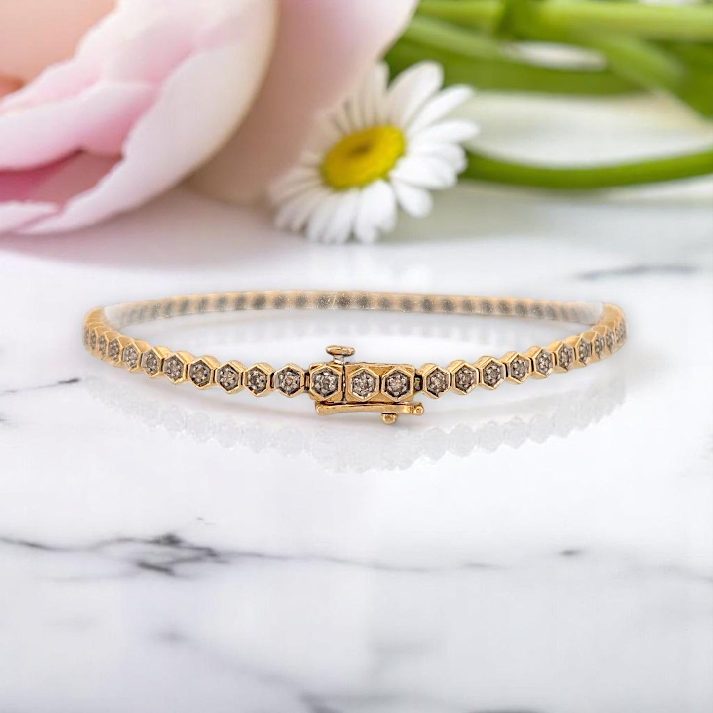 Solene | 10K Yellow Gold | Natural Diamond | Bracelet