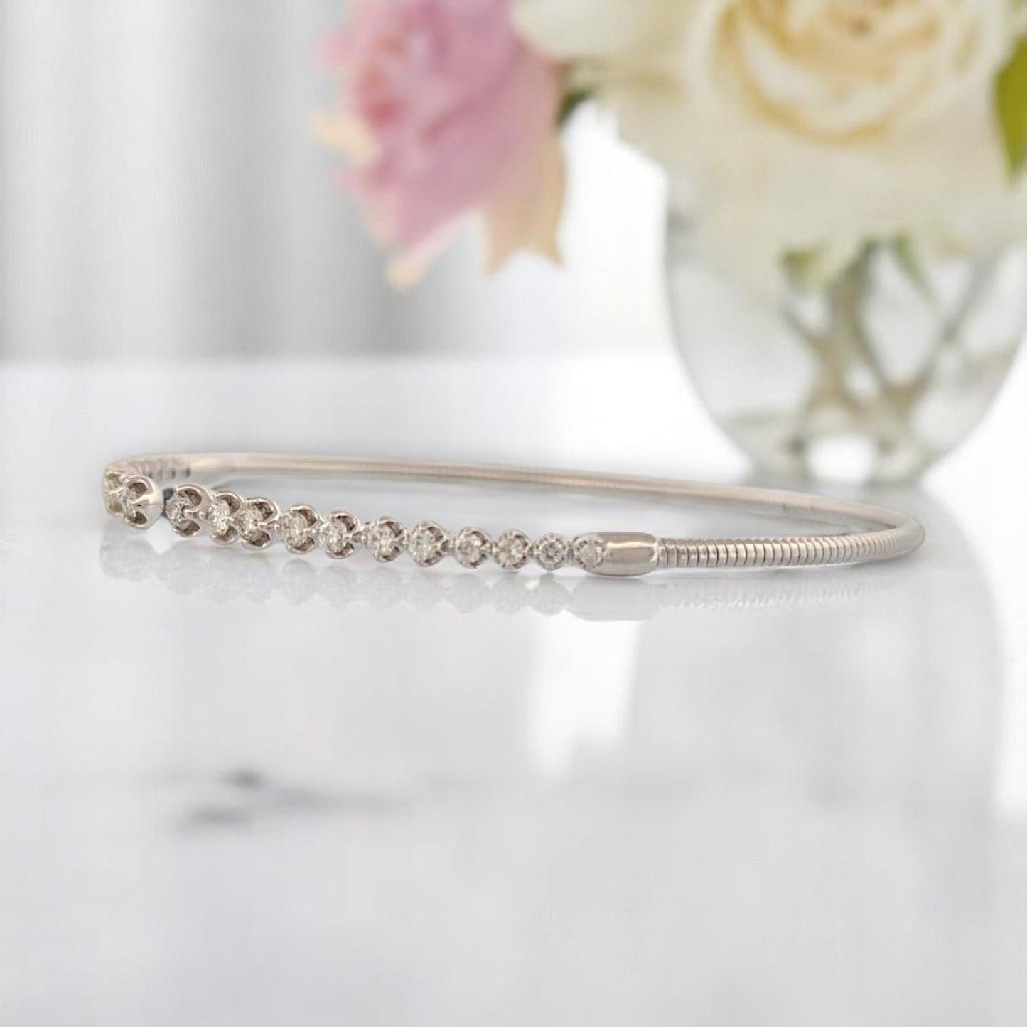 Ingrid | 14K White Gold | Natural Diamond | Bracelet