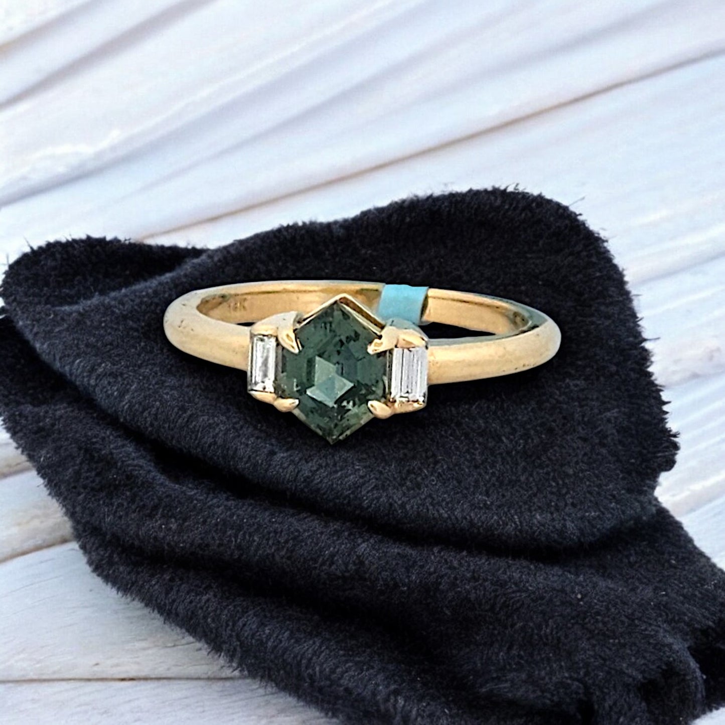 Lillian | 14K Yellow Gold | Sapphire and Diamond | Ring