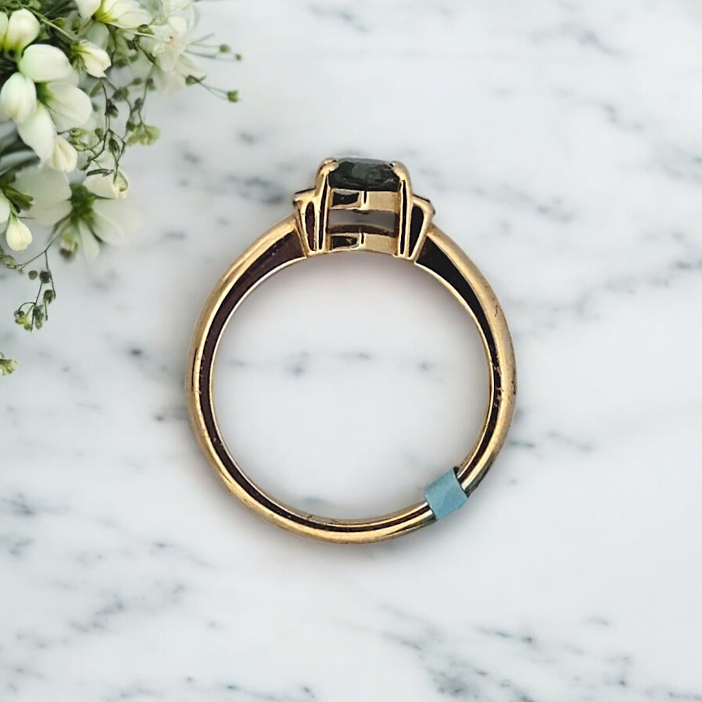 Lillian | 14K Yellow Gold | Sapphire and Diamond | Ring