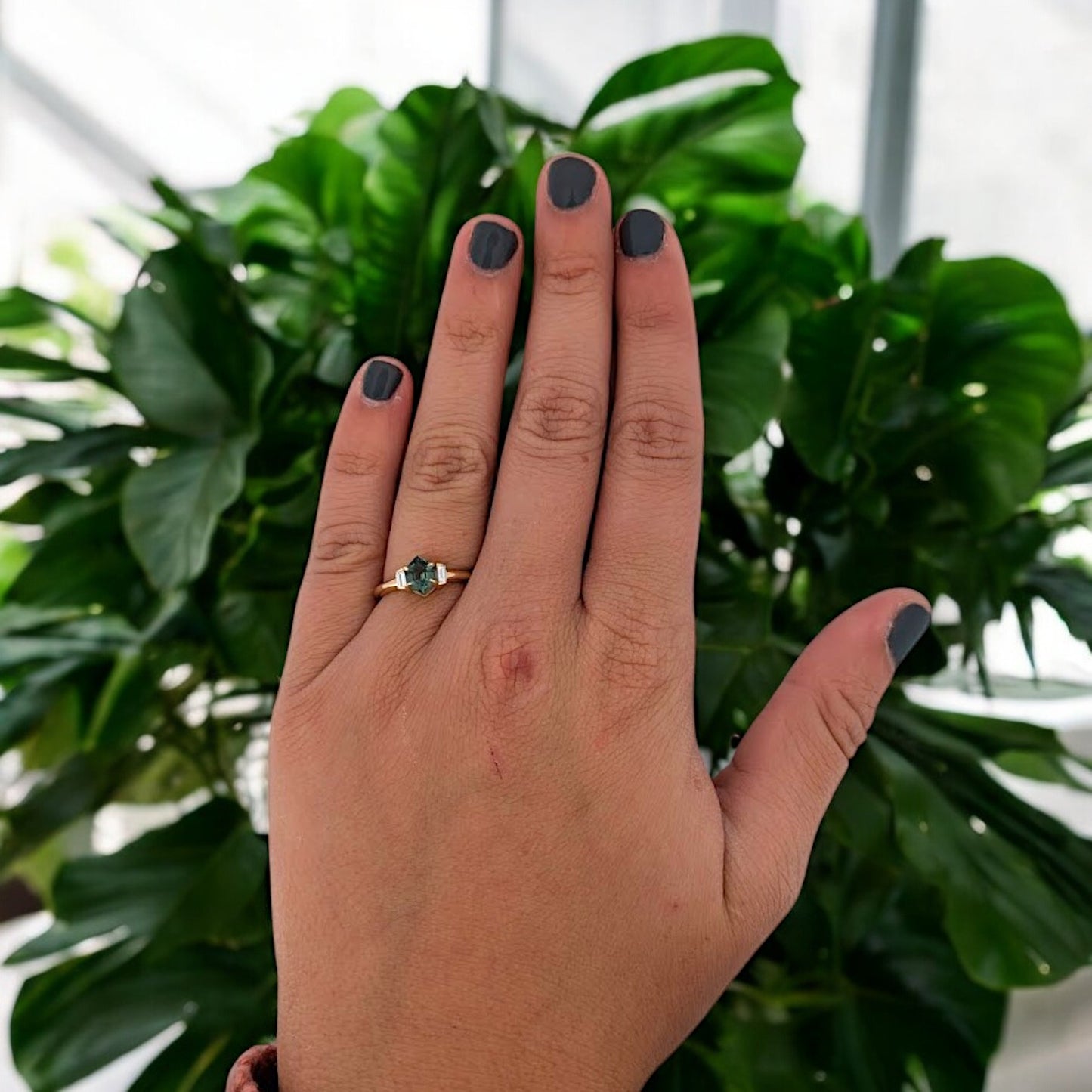 Lillian | 14K Yellow Gold | Sapphire and Diamond | Ring