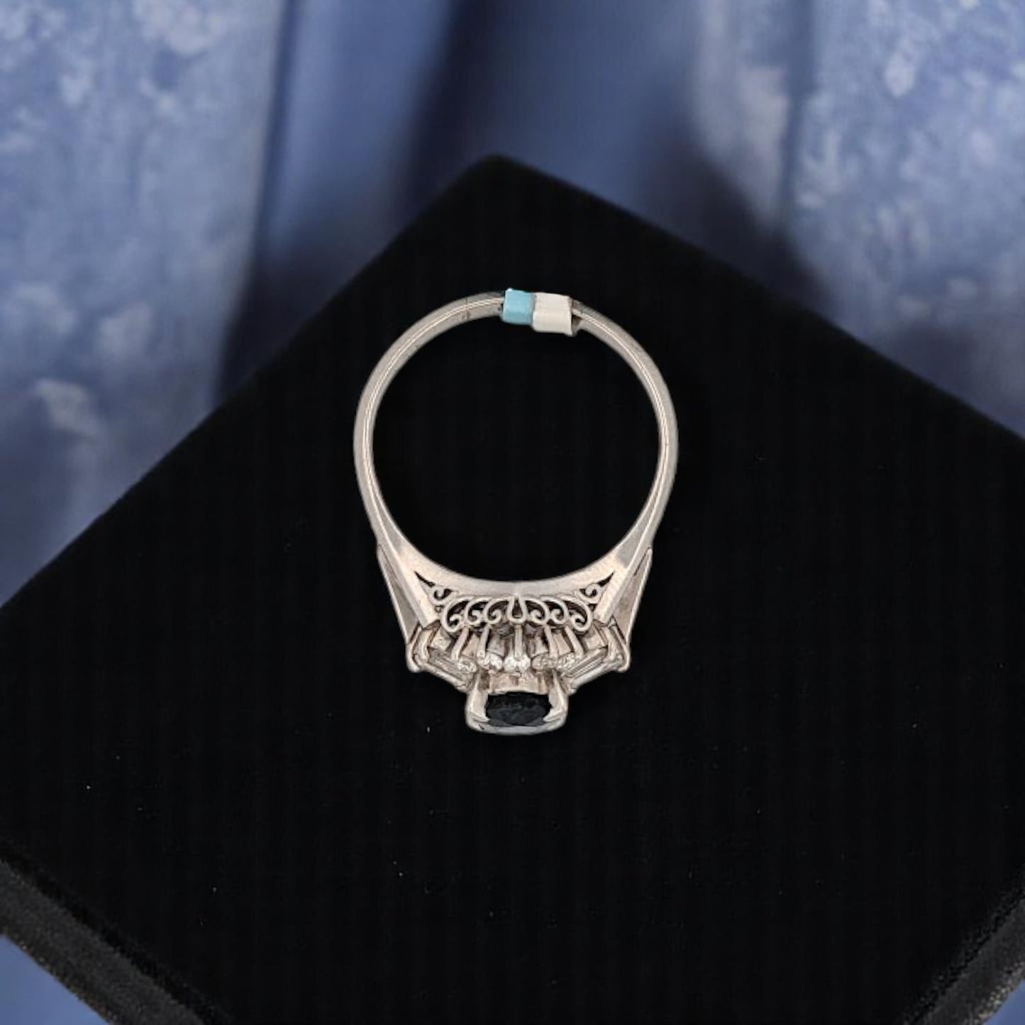 Vesper | Platinum | Sapphire and Natural Diamond | Ring