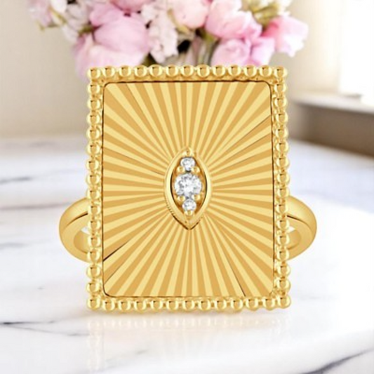 Dahlia | 18k Yellow Gold | Natural Diamond | Ring