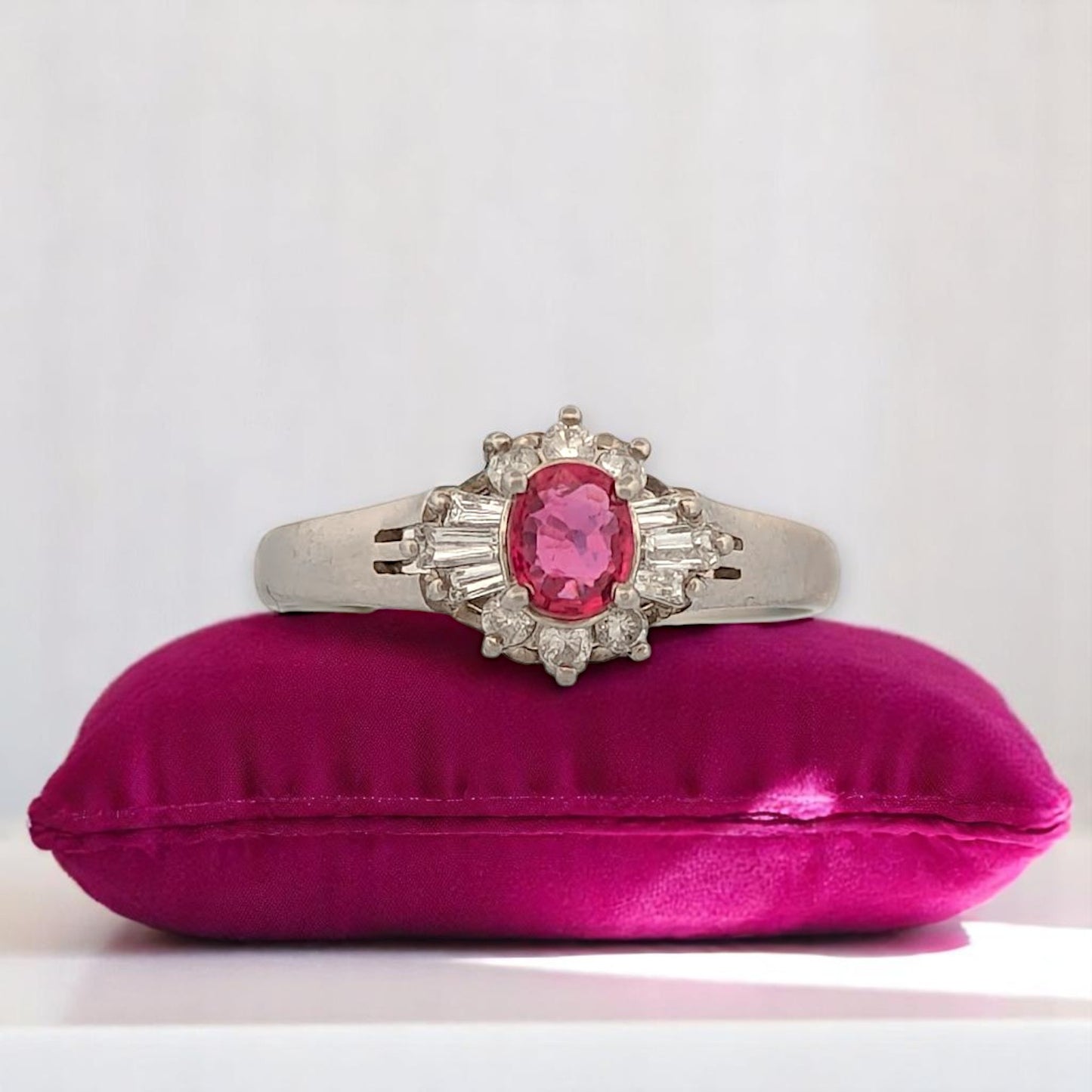 Story | Platinum | Ruby and Natural Diamond | Ring