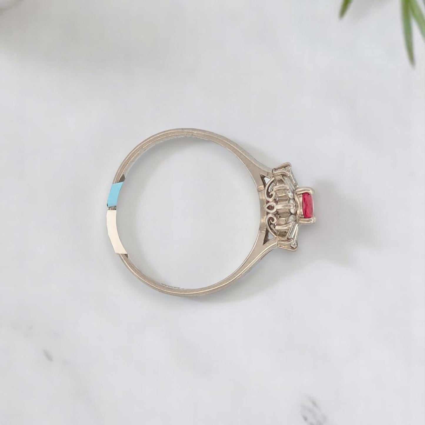 Story | Platinum | Ruby and Natural Diamond | Ring