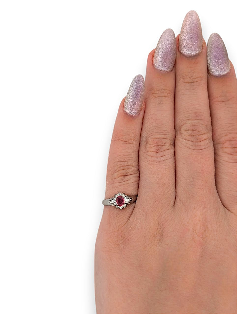 Story | Platinum | Ruby and Natural Diamond | Ring