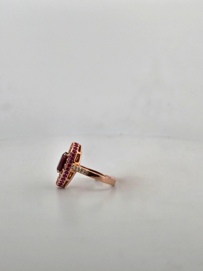 Brenna | 14k Yellow Gold | Ruby | Diamond | Ring