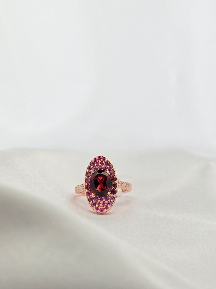 Brenna | 14k Yellow Gold | Ruby | Diamond | Ring