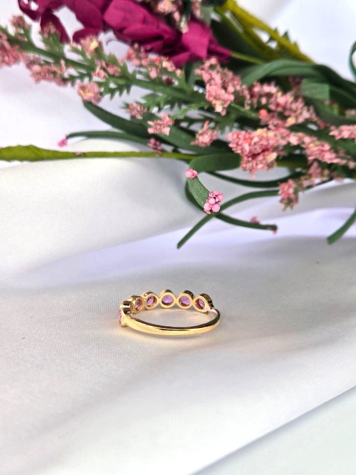 Lori | 14k Yellow Gold | Pink Sapphire | Ring