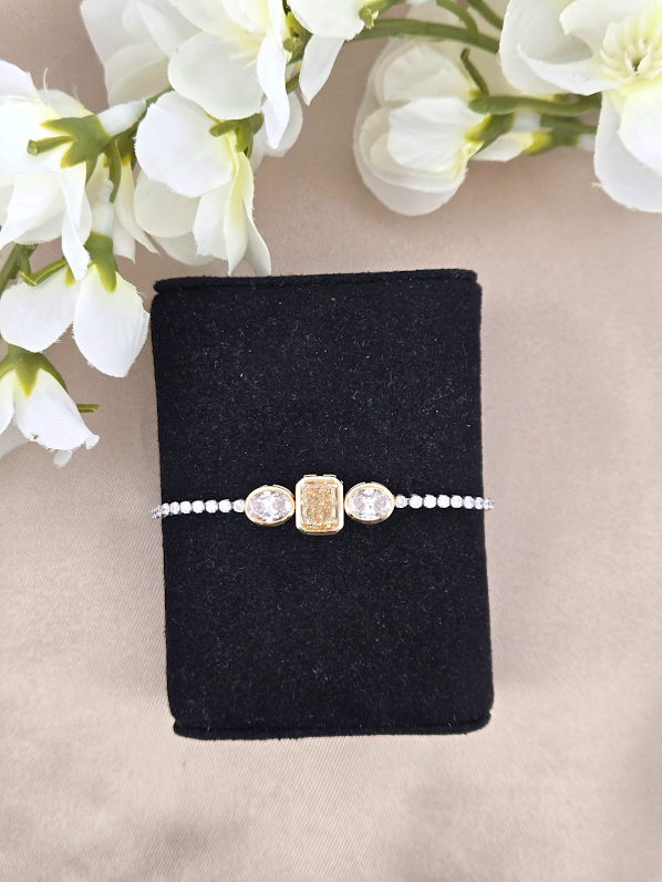 Daffodil | 14K Yellow Gold | Lab Yellow and White Diamonds | Bracelet