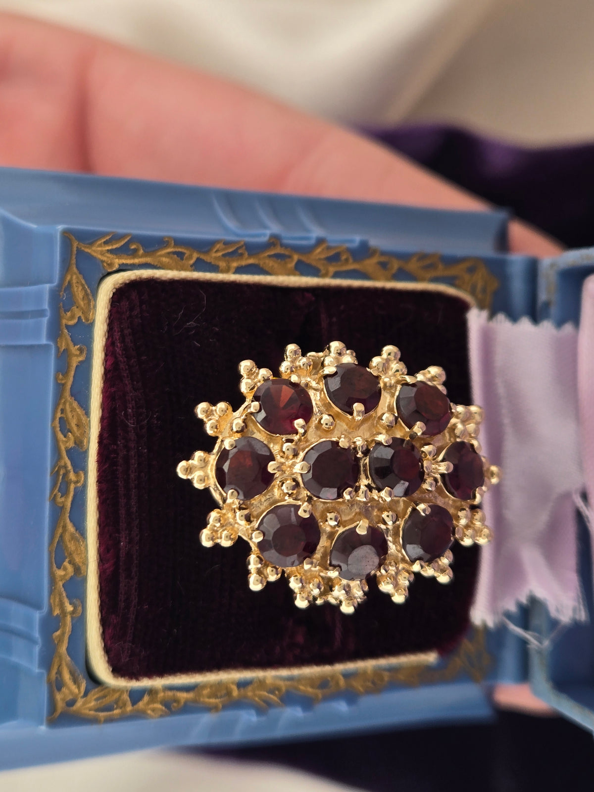 Estate 14K Yellow Gold Ruby Ring — Size 6.5
