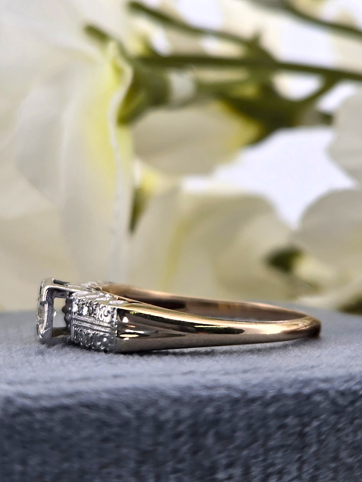 Nevaeh | 14K Yellow Gold | Natural Diamond | Ring