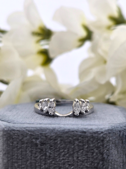 Janine | 14k White Gold | Natural Diamond | Ring