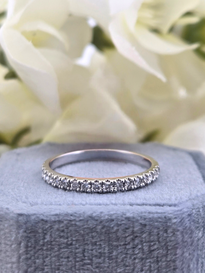 Ann | 14k White Gold | Natural Diamonds | Ring