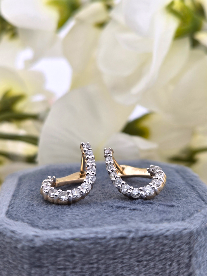 Marcilla | 14k Yellow Gold | Natural Diamond | Earrings