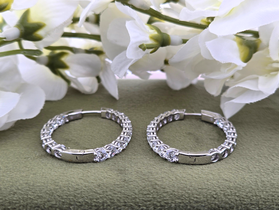 Callie | 14K White Gold | Lab Diamonds | Earrings
