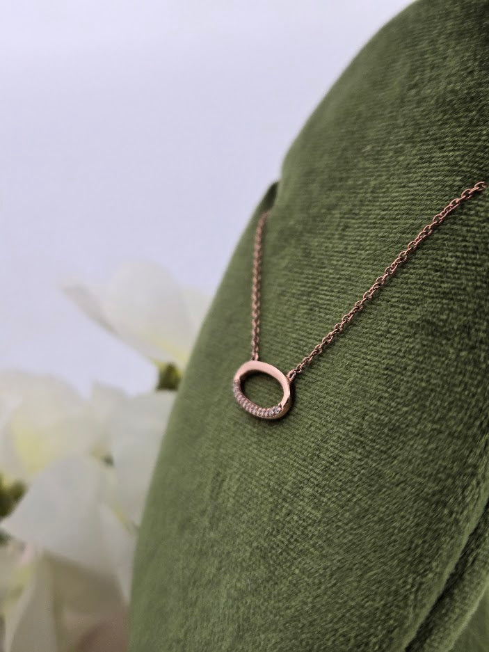 Ginny | 10k Yellow Gold | Natural Diamond | Necklace