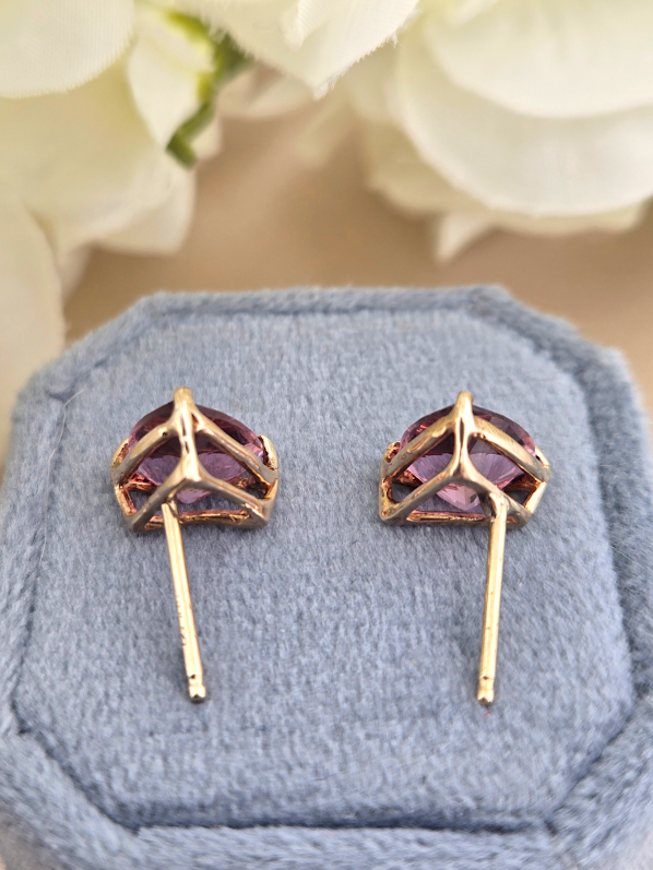 Lexie | 14K Yellow Gold | Lavender Sunstone | Earrings