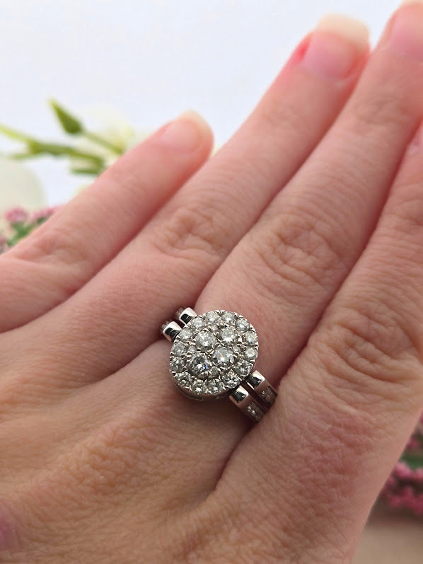 Isolyn | 14k White Gold | Black & White Diamond | Ring