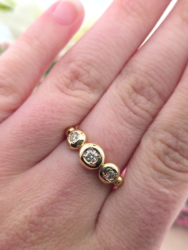 Ivy | 14k Yellow Gold | Natural Diamond | Ring