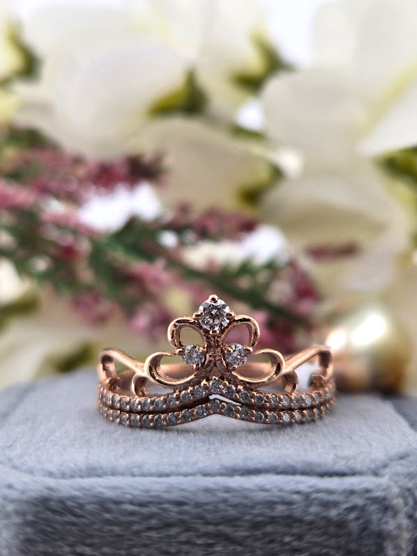 Ada | 14k Rose Gold | Natural Diamond | Ring