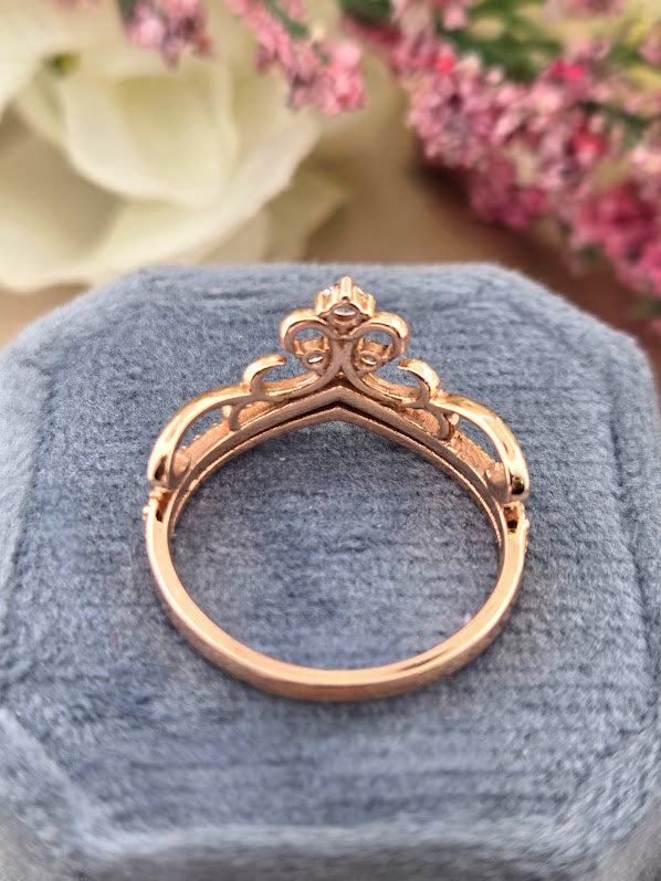 Ada | 14k Rose Gold | Natural Diamond | Ring