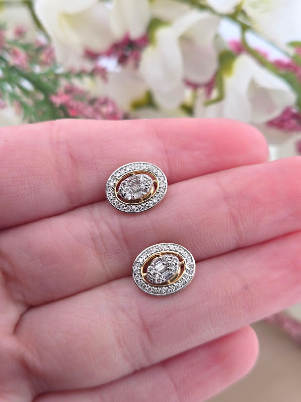 Frida | 10k Yellow Gold | Natural Diamond | Earrings