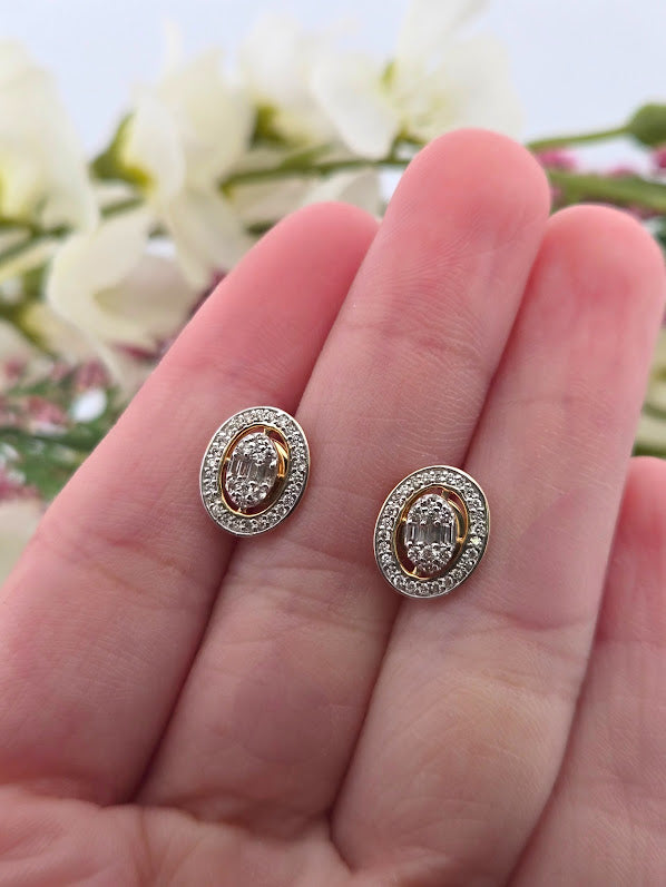 Frida | 10k Yellow Gold | Natural Diamond | Earrings