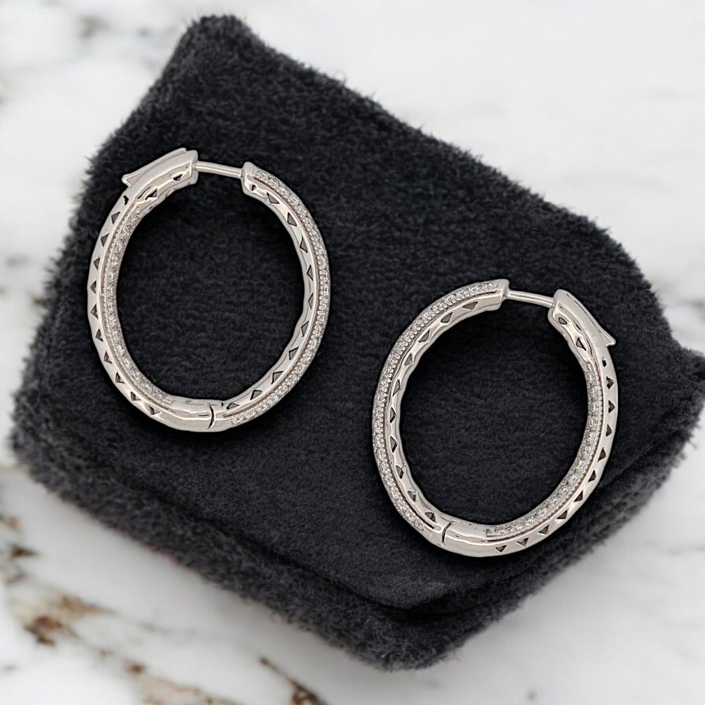 Fifer | 14k White Gold | Natural Diamond | Earrings